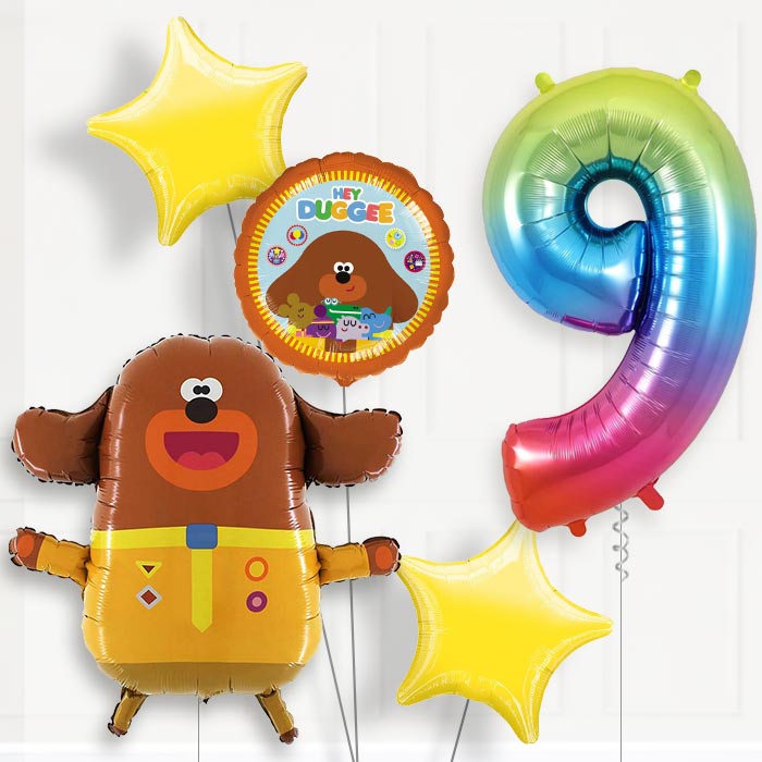 Hey Duggee Helium Balloon Package 9th Birthday - Number 9 | Small Indoor Plants
