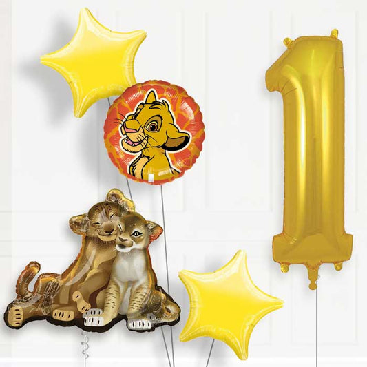 The Lion King Helium Balloon Package 1st Birthday