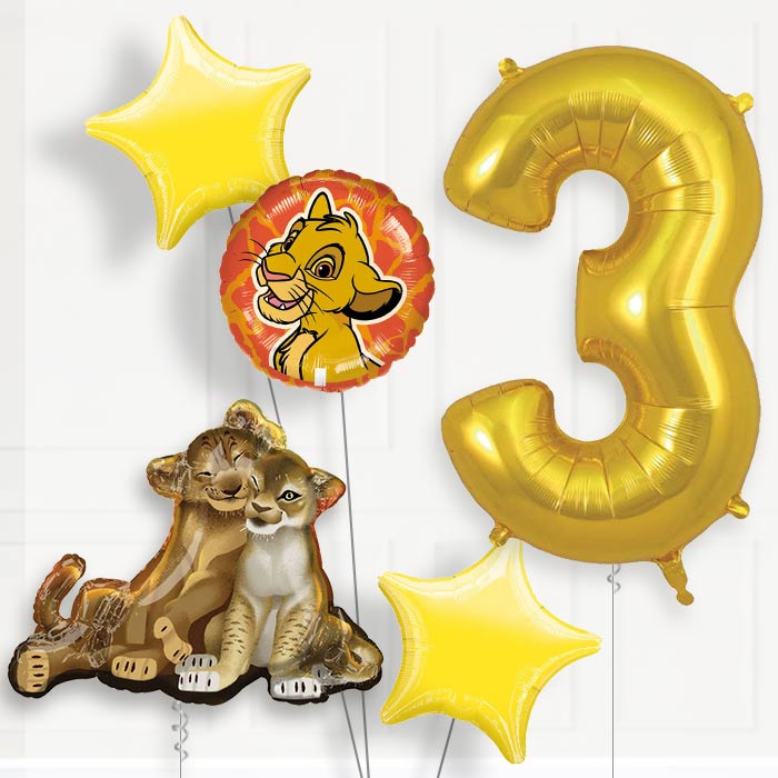 The Lion King Helium Balloon Package 3rd Birthday