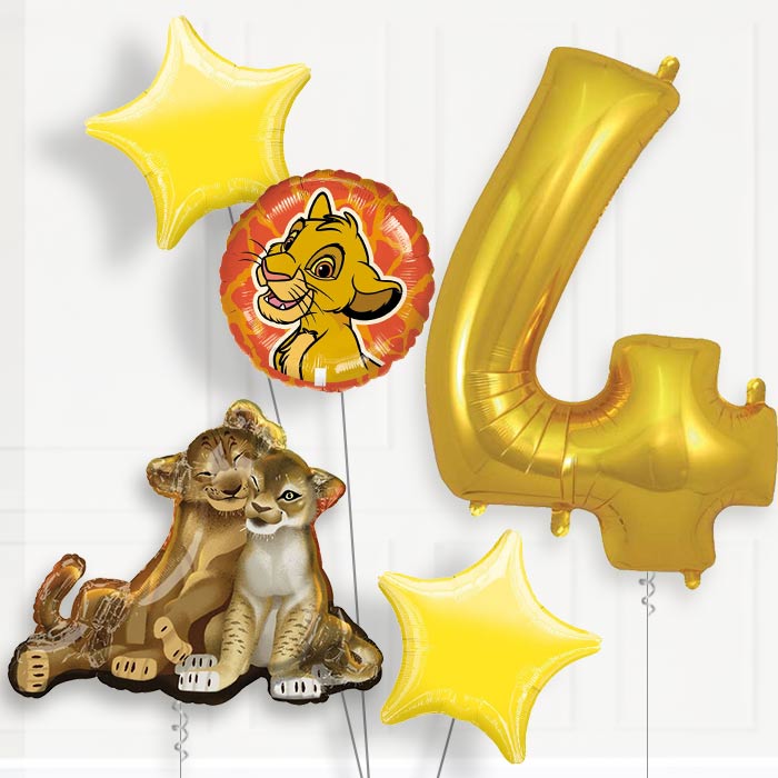 The Lion King Helium Balloon Package 4th Birthday