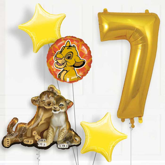 The Lion King Helium Balloon Package 7th Birthday