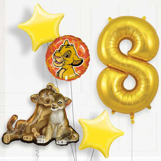 The Lion King Helium Balloon Package 8th Birthday