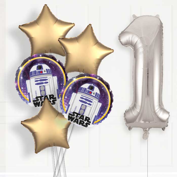 R2D2 Helium Balloon Package 1st Birthday