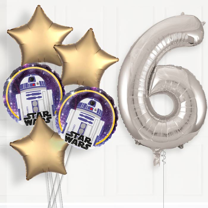 R2D2 Helium Balloon Package 6th Birthday