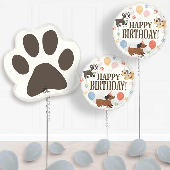 Giant Paw Print Balloon Package Delivered