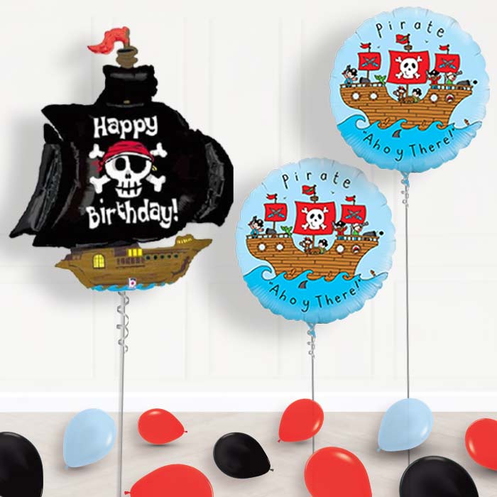 Pirate Birthday Balloon Display in a Box