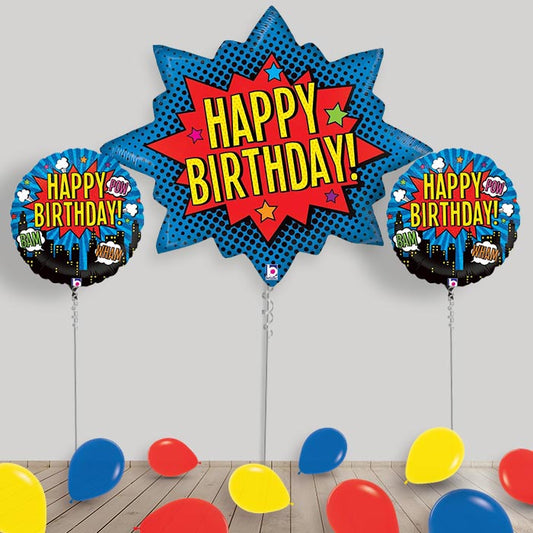 Childrens Party Superhero Balloon Display