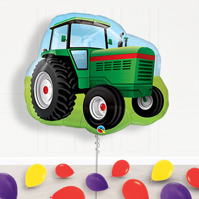 Tractor Balloon Display in a Box Gift