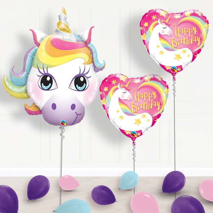 Unicorn Balloon Display in a Box Gift