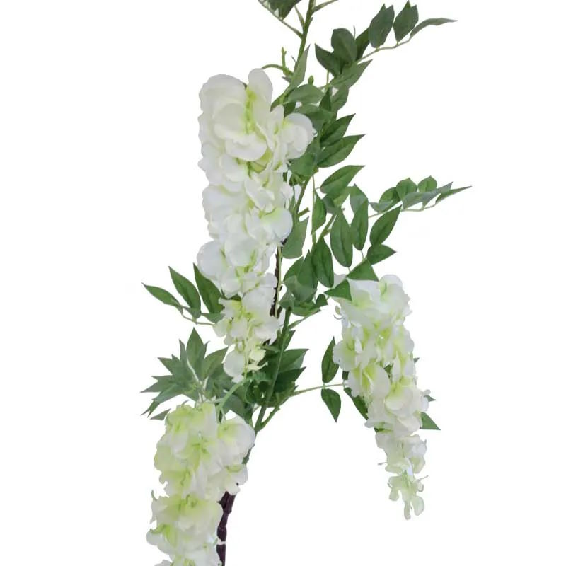 White Wisteria Artificial Flowers close up