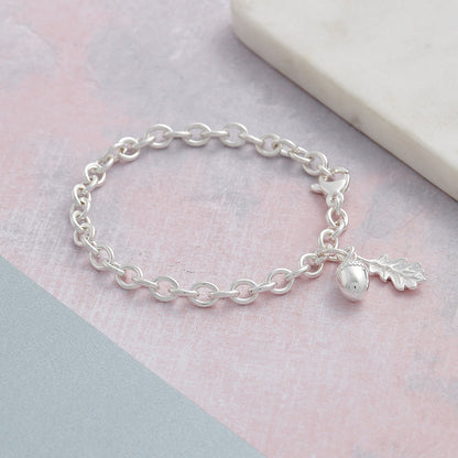Tiny Beginnings Christening Silver Charm Bracelet