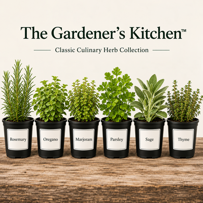 The Gardener's Kitchen – 6 Culinary Herb Plants UK