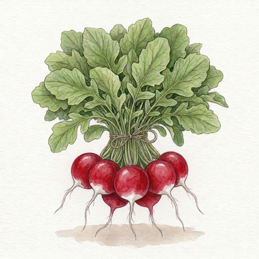 Bi-Color Radish Seeds - Sparkler Variety for Fast, Flavorful Harvests