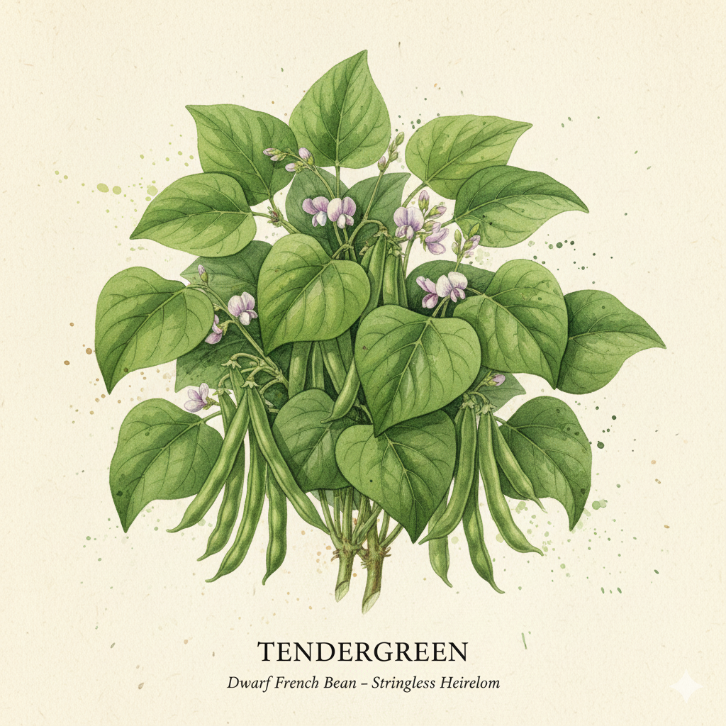 Tendergreen Dwarf French Bean Seeds - The Classic Stringless Heirloom for Delicious Home Grown Flavor