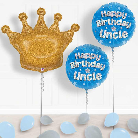 Happy Birthday Uncle Balloon Package in a Box