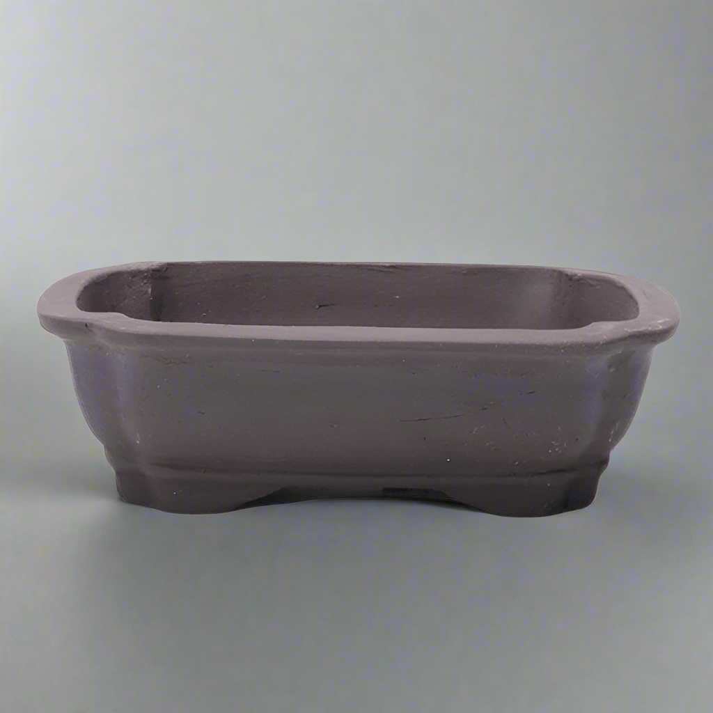 Rectangle Unglazed Bonsai Pot Ombre Grey 18cm x 14cm x 4cm