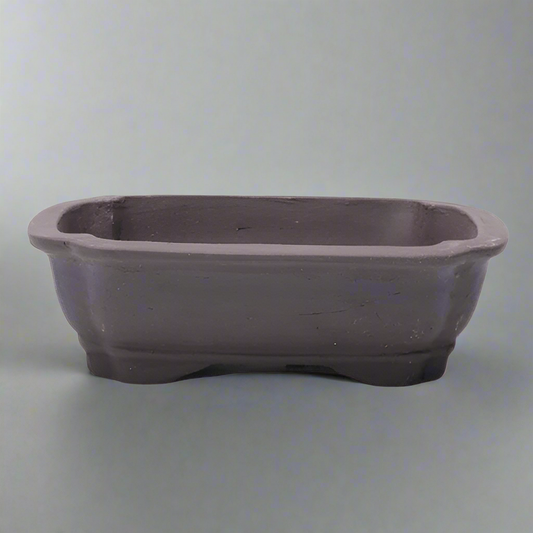 Rectangle Unglazed Bonsai Pot Ombre Grey 18cm x 14cm x 4cm