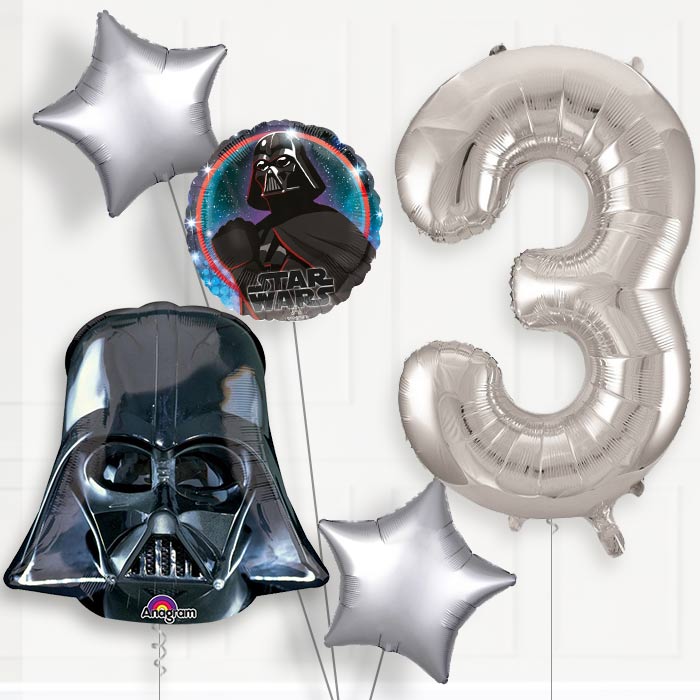 Darth Vader Birthday Balloon Package Choose Your Number