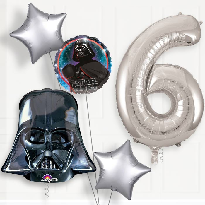 Darth Vader Birthday Balloon Package Choose Your Number