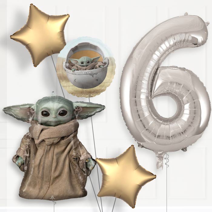 Mandalorian Birthday Balloon Package Choose Your Number