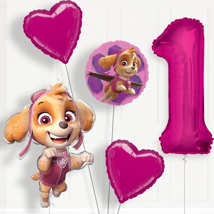 Shaped Skye Birthday Balloon Package Choose Your Number