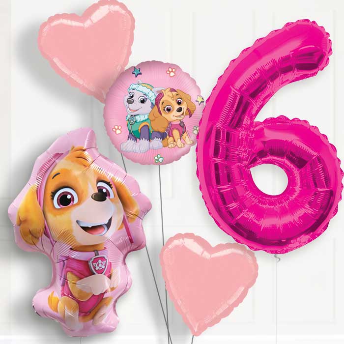 Skye Shaped Birthday Balloon Package Choose Your Number