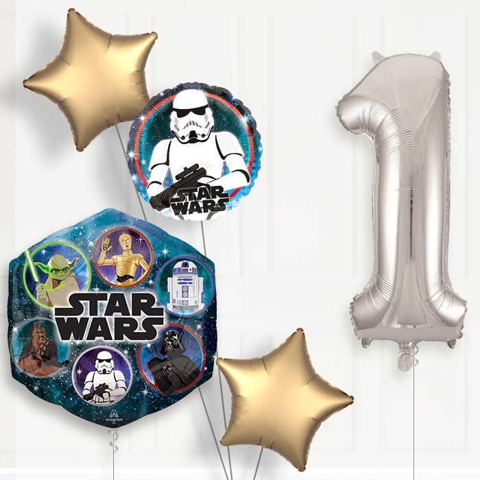 Storm Trooper Birthday Balloon Package Choose Your Number