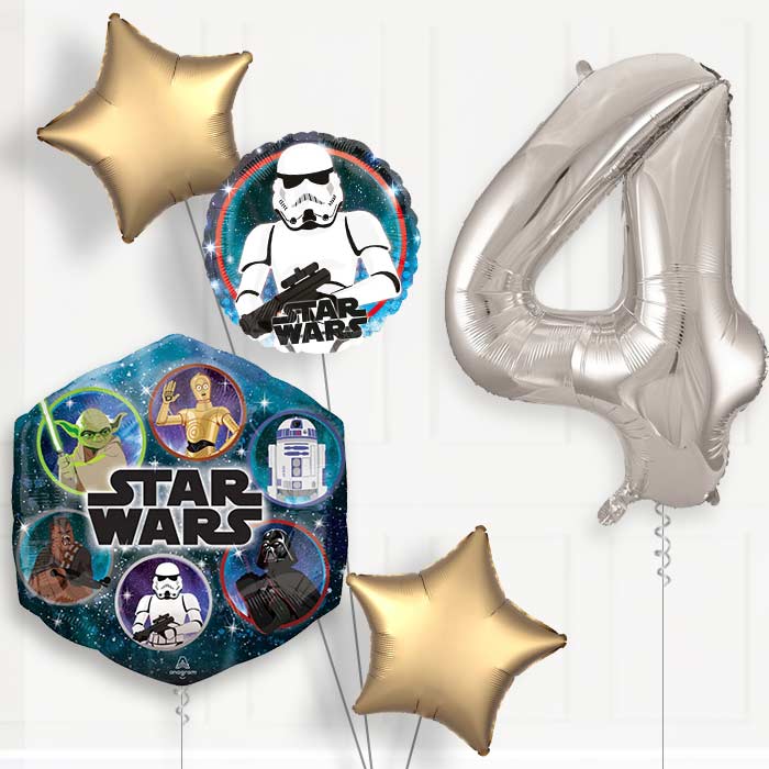 Storm Trooper Birthday Balloon Package Choose Your Number