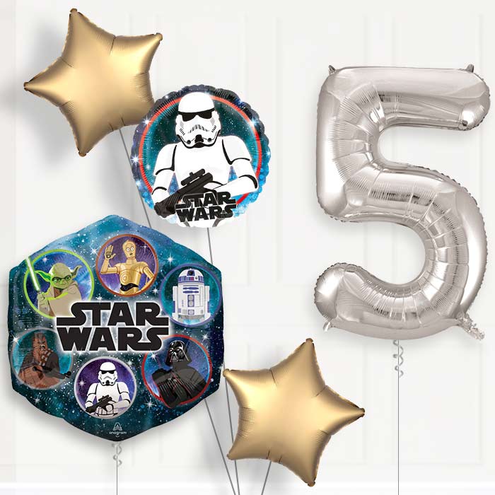 Storm Trooper Birthday Balloon Package Choose Your Number