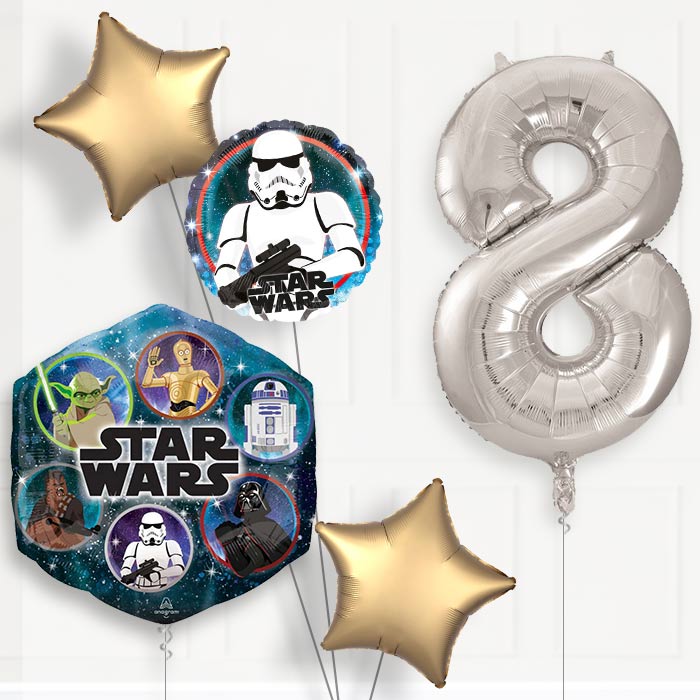 Storm Trooper Birthday Balloon Package Choose Your Number