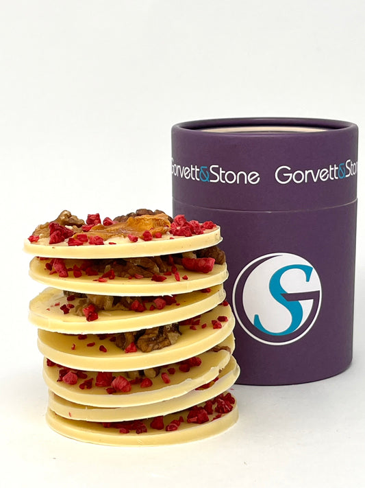 Giant White Chocolate Mendiants - Handmade Luxury Fruit and Nut