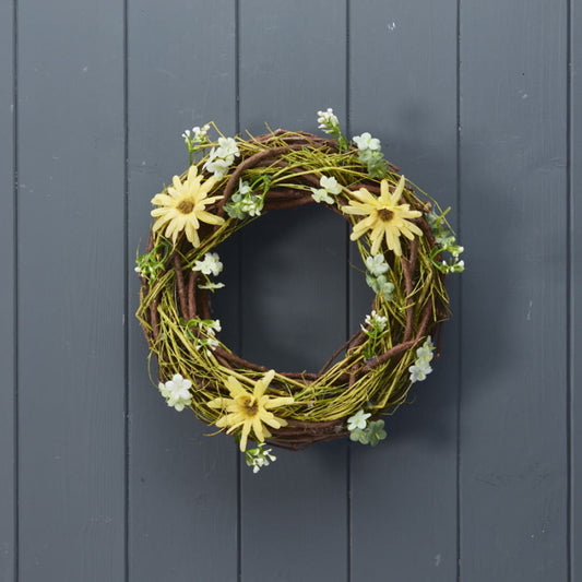 Spring Daisy Door Wreath (24cm)