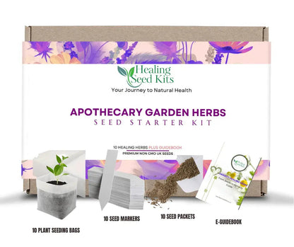 Apothecary Garden Seed Kit – 10 Traditional Herb & Tea Seeds | Grow Your Own Herbal Heritage