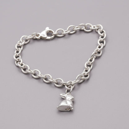 Bunny Rabbit Silver Charm