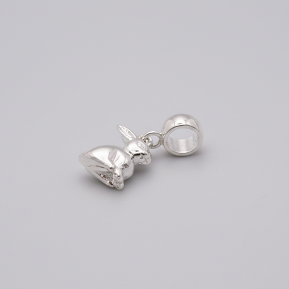 Bunny Rabbit Silver Charm
