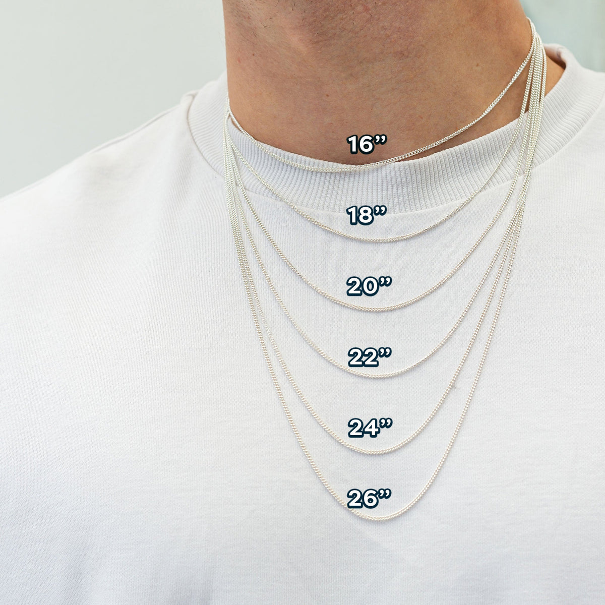 Personalised St Christopher Necklace - Silver & Solid Gold