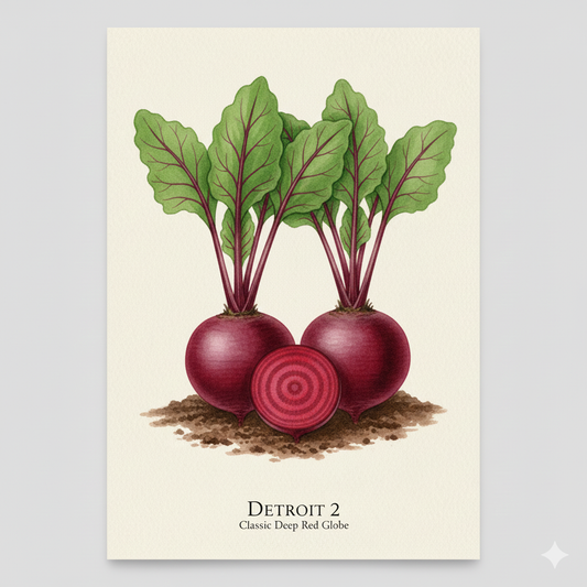 Detroit 2 Beetroot Seeds - The Ultimate Deep Red Variety for Your Garden