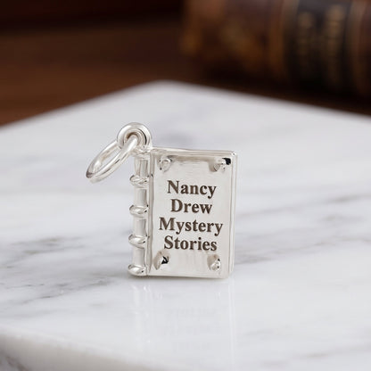 Hardback Book Personalised Silver Charm