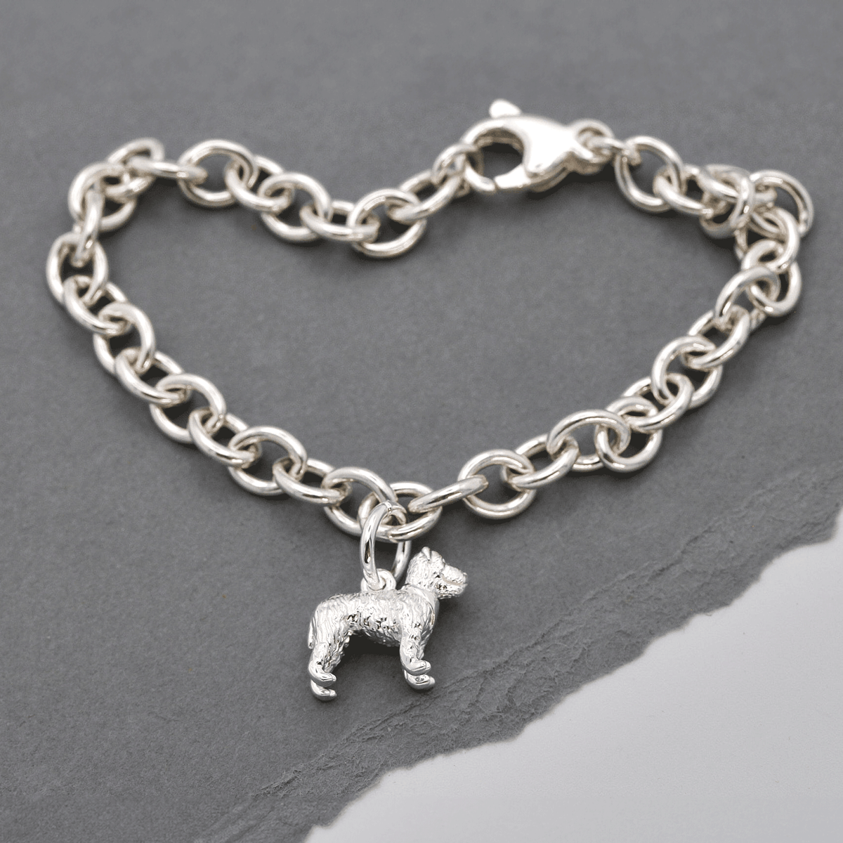 Fox Terrier Silver Dog Charm