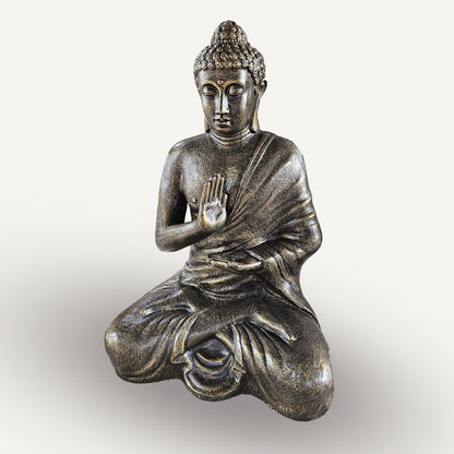 Hand Carved Buddha Statue - 40cm Welcome