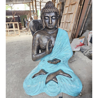 Hand Carved Buddha Statue - 40cm Welcome