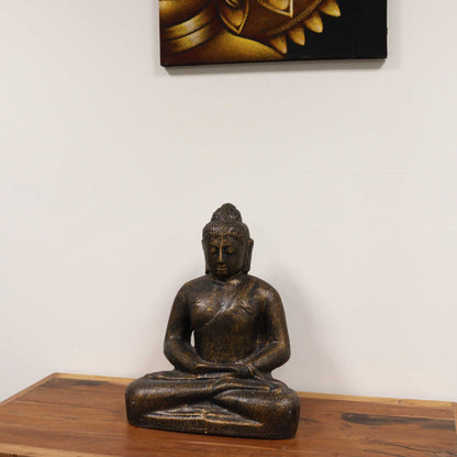 Hand Carved Buddha Statue - 40cm Welcome