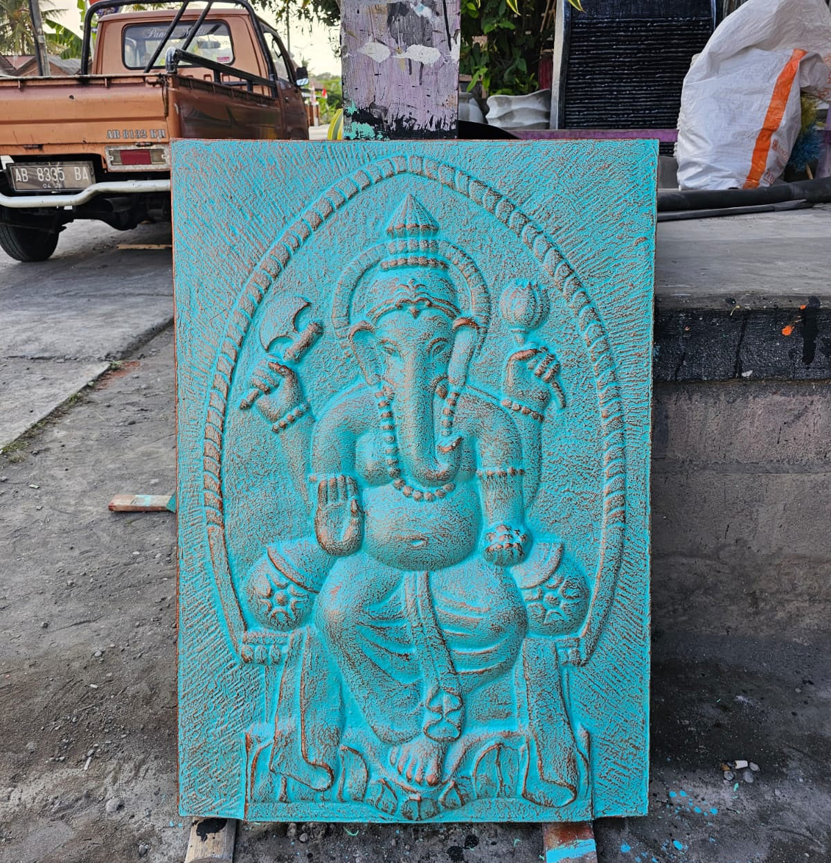 Hand Carved Buddha Statue - 40cm Welcome