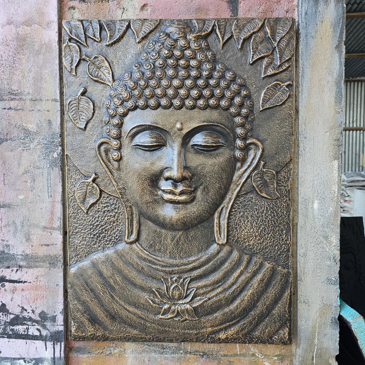 Hand Carved Buddha Statue - 40cm Welcome