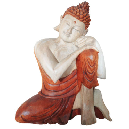 Hand Carved Buddha Statue - 40cm Welcome