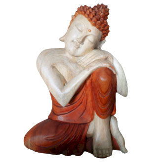Hand Carved Buddha Statue - 40cm Welcome