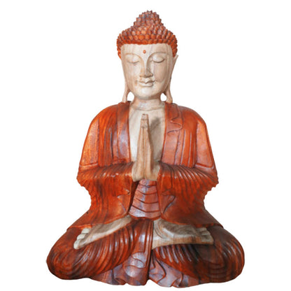 Hand Carved Buddha Statue - 40cm Welcome