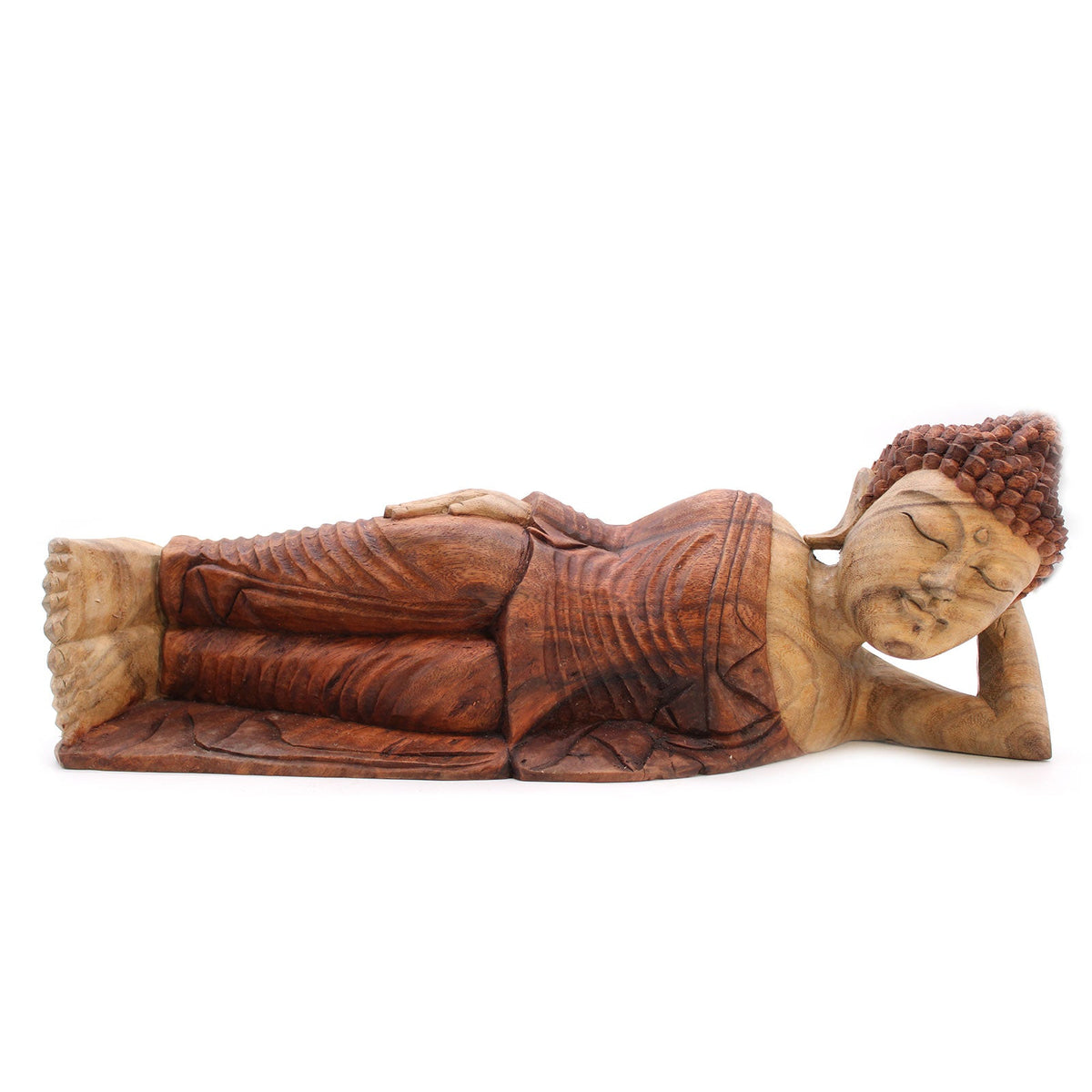 Hand Carved Buddha Statue - 40cm Welcome