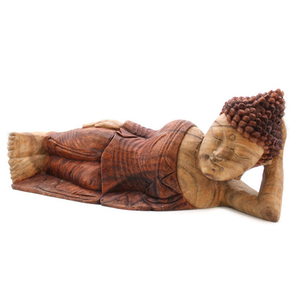 Hand Carved Buddha Statue - 40cm Welcome