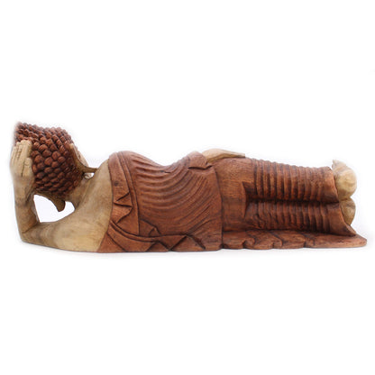 Hand Carved Buddha Statue - 40cm Welcome